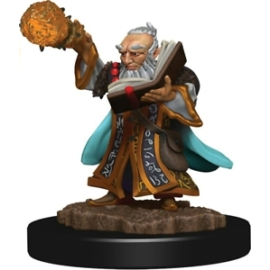 D&D Icons: Gnome Male Wizard Premium Prepainted Miniature