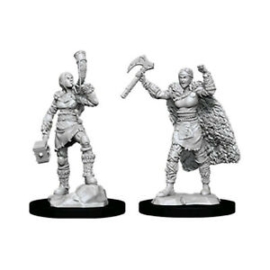 D&D Nolzur's Marvelous Miniatures: Human Barbarian Female Wave 12