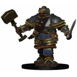 D&D Icons: Dwarf Male Fighter Premium Prepainted Wave 2