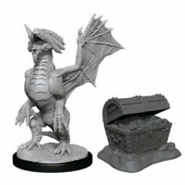 D&D Nolzur's Marvelous Miniatures: Bronze Dragon Wyrmling & Treasure