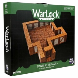 WarLock Tiles 1" Town & Village Straight Walls