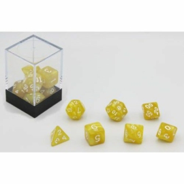 Dobókocka készlet, 7 darabos, arany márvány/gyöngy - 731870