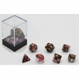 Dobókocka készlet, 7 darabos, barna/fehér - 731873