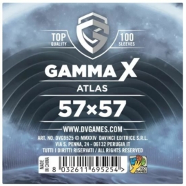 Gamma X - Atlas sleeves (kártyavédő, 57x57 mm), 100 db/csomag