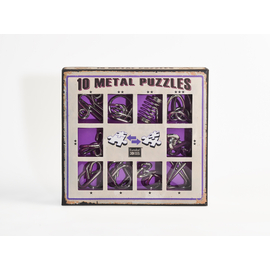 10 Metal Puzzle Set - lila *-***