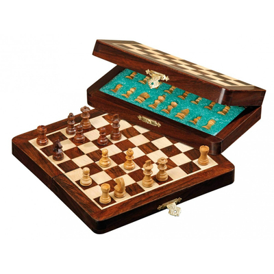 Úti sakk-készlet fából, mágneses - 2721