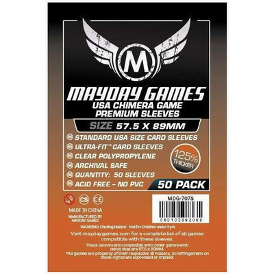 Mayday US Chimera premium kártyavédő (sleeve) -57,5*89 mm (50 db/csomag)