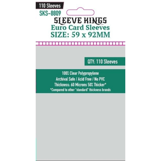 Sleeve Kings Standard EU kártyavédő (sleeve) -59x92 mm (110 db/csomag)