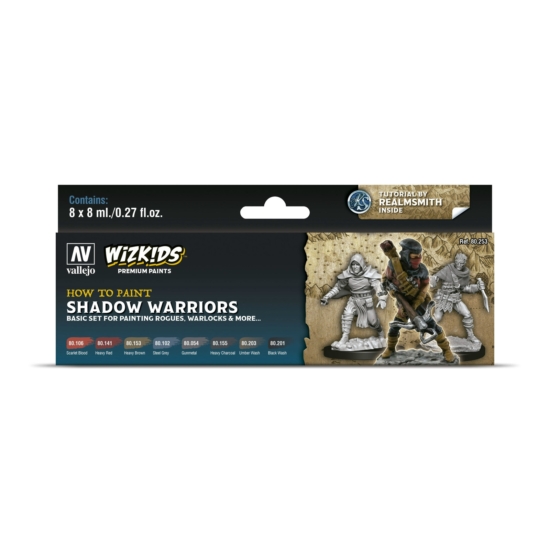 Wizkids Premium set by Vallejo: Shadow Warriors festékszett