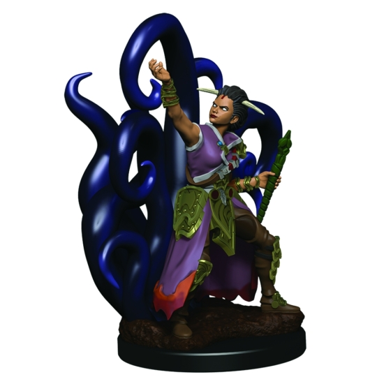 D&D Icons: Human Female Warlock Premium Prepainted Miniature