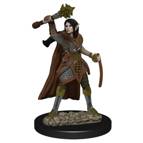 D&D Icons: Elf Female Cleric Premium Prepainted Miniature