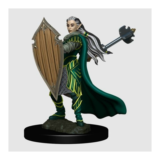 D&D Icons: Elf Female Paladin Premium Prepainted Miniature