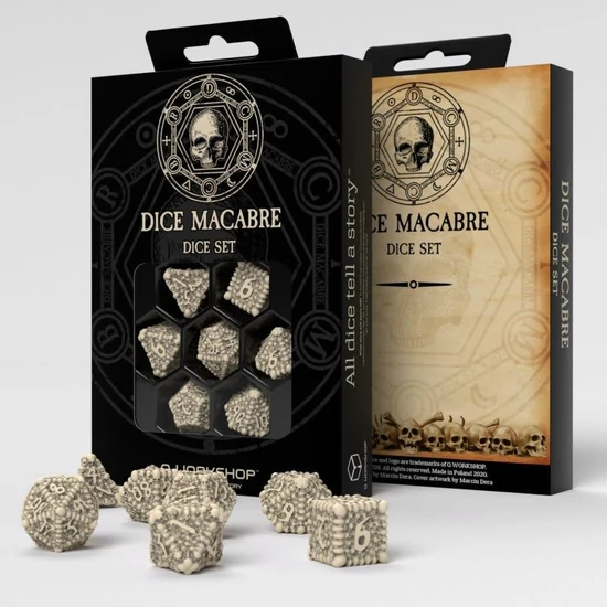 Dobókocka készlet, Dice Macabre, (7db)