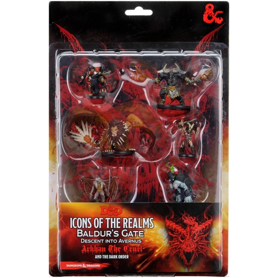 D&D Icons: Arkhan the Cruel & The Dark Order Prepainted Miniatures