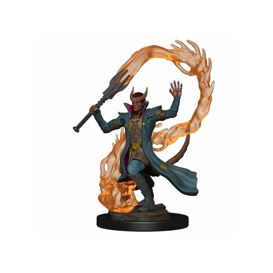 D&D Icons: Tiefling Sorcerer Male Premium Prepainted