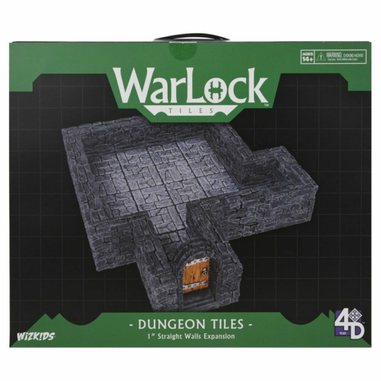 WarLock Tiles 1" Dungeon Straight Walls