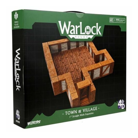 WarLock Tiles 1" Town & Village Straight Walls