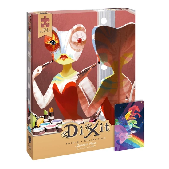 Dixit puzzle 1000 - Két szín között (Chameleon Night - 14)