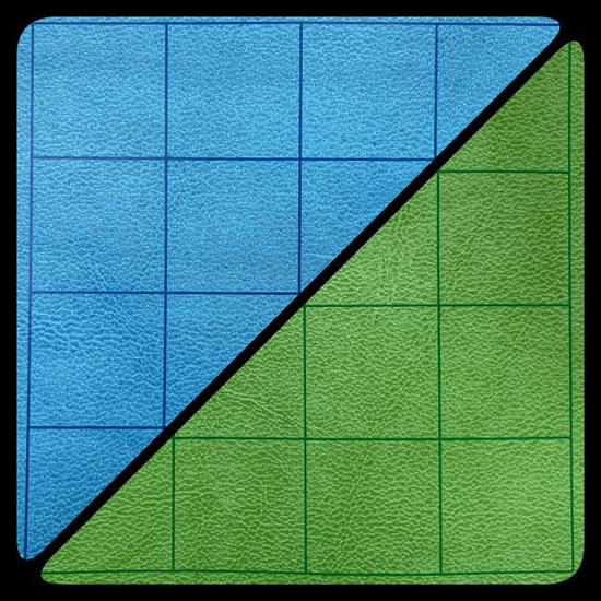 Chessex BattleMat, kék/zöld - 23-1/2"x26", kétoldalas