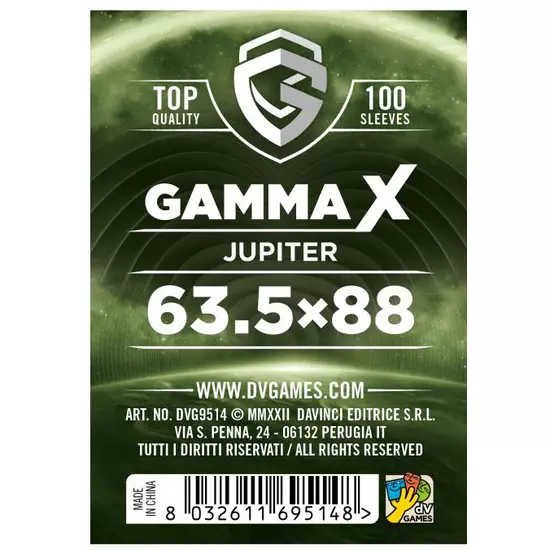 Gamma X - Jupiter sleeves (kártyavédő, 63,5x88 mm), 100 db/csomag