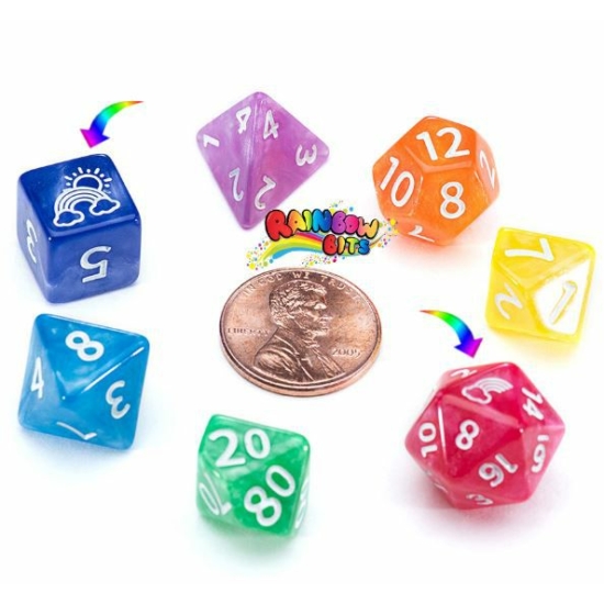 Mighty Tiny Dice: Rainbow Bits