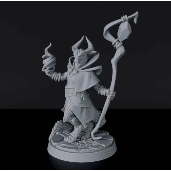 Titan Forge Miniatures: Dragonborn Male Wizard ver 3