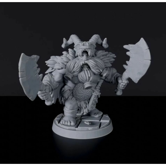 Titan Forge Miniatures: Dwarf Male Barbarian ver 1