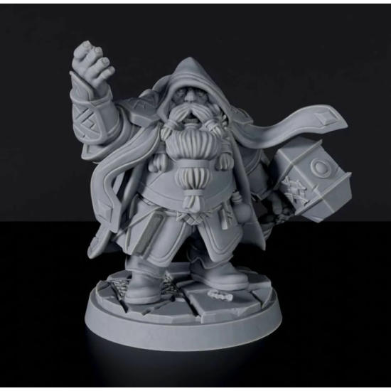 Titan Forge Miniatures: Dwarf Male Cleric ver 1