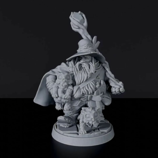 Titan Forge Miniatures: Dwarf Male Druid ver 1