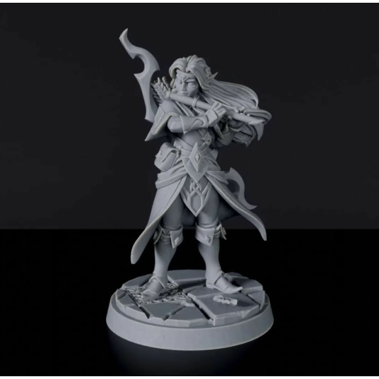 Titan Forge Miniatures: Elf Female Bard ver 1