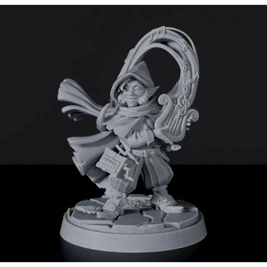 Titan Forge Miniatures: Gnome Female Bard ver 3