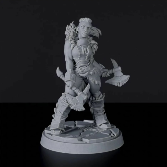 Titan Forge Miniatures: Human Female Fighter ver 2