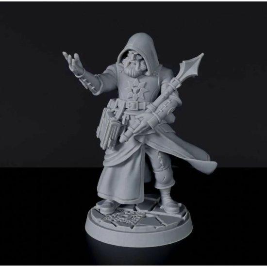 Titan Forge Miniatures: Human Male Cleric ver 1