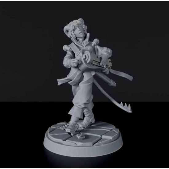 Titan Forge Miniatures: Tiefling Female Bard ver 1