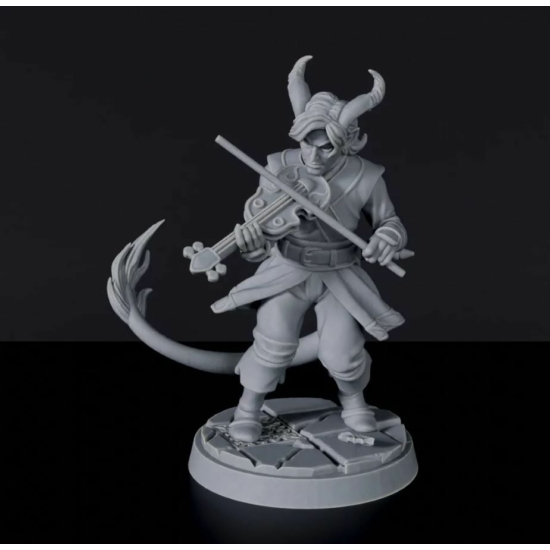 Titan Forge Miniatures: Tiefling Male Bard ver 1