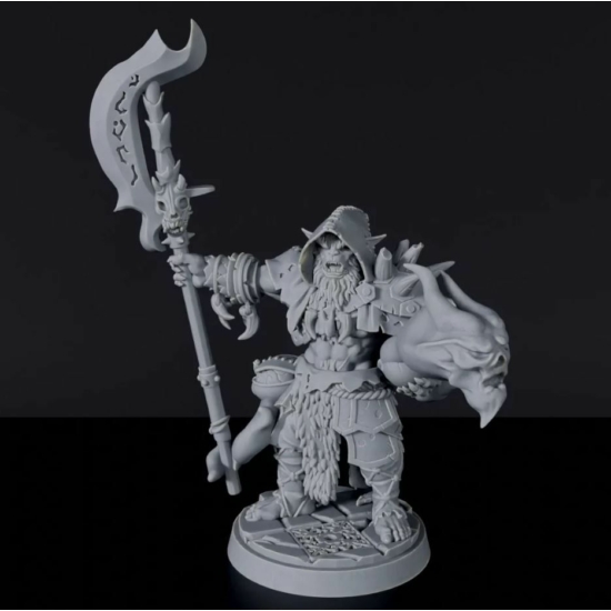 Titan Forge Miniatures: Bugbear Male Warlock ver 3