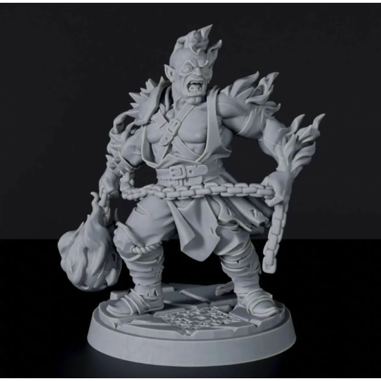 Titan Forge Miniatures: Firebond Male Fighter ver 2