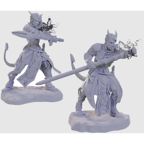 D&D Nolzur's Marvelous Miniatures:Tiefling Warlocks Wave 22