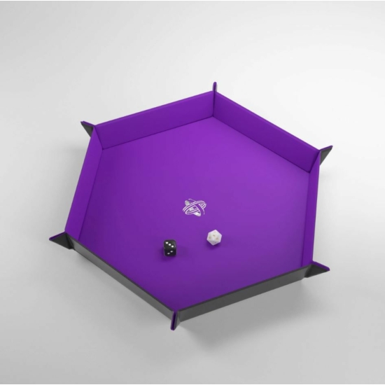 Magnetic Dice Tray, Hexagonal: fekete/lila