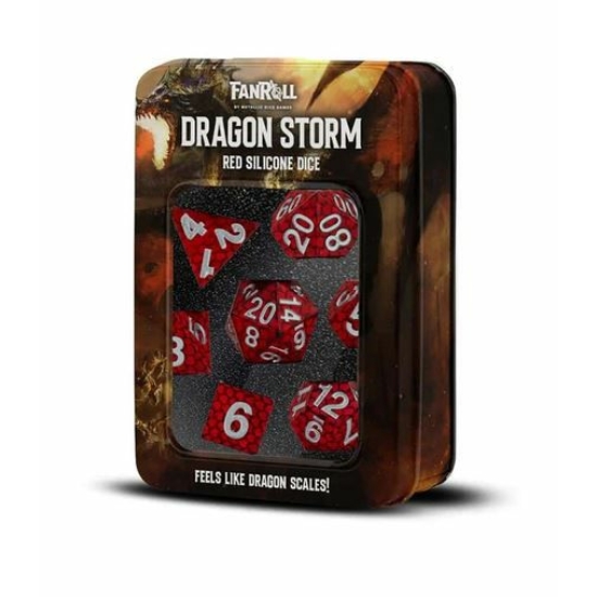 Dobókocka készlet, Dragon Storm (Red) Silicone Set (7 darabos)