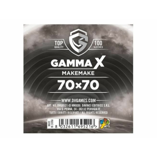 Gamma X - Makemake sleeves (kártyavédő, 70x70 mm), 100 db/csomag