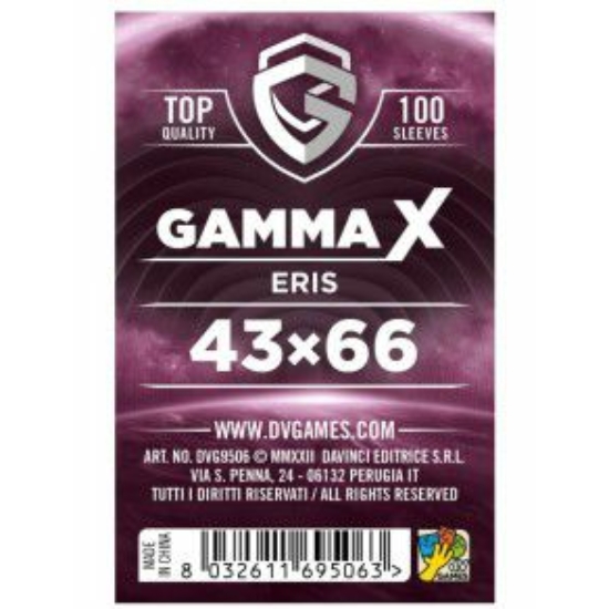 Gamma X - Eris sleeves (kártyavédő, 43x66 mm), 100 db/csomag