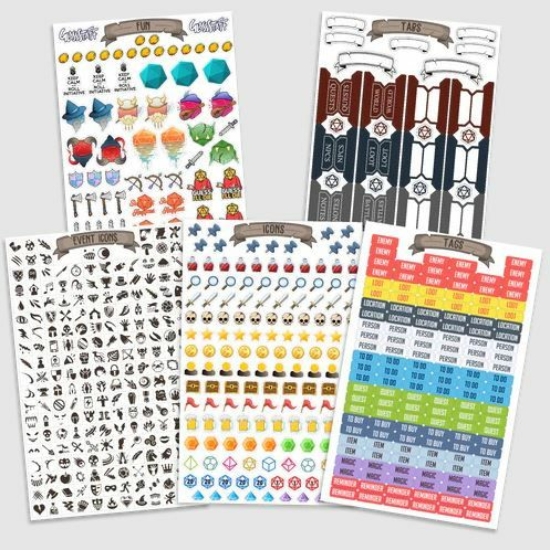 TTRPG Notebook Ministickers