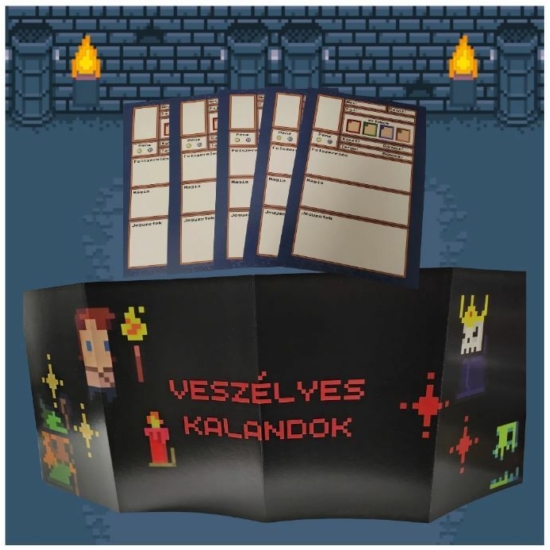 Veszélyes kalandok mesélői paraván
