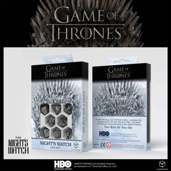 Dobókocka készlet, GoT Night's Watch szett