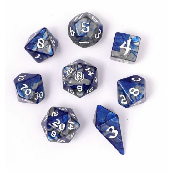 Dobókocka készlet Paladin Steel (8 db-os szett)