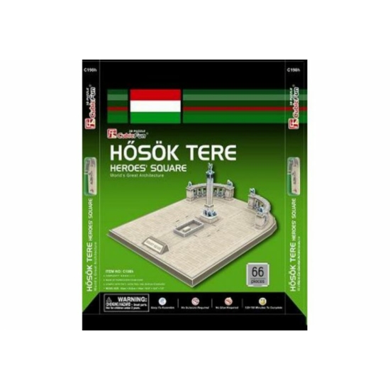 3D puzzle - Hősök tere 66db-os