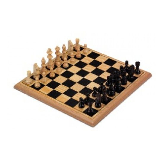 670235 Longfield sakk készlet fából 29cm*29cm