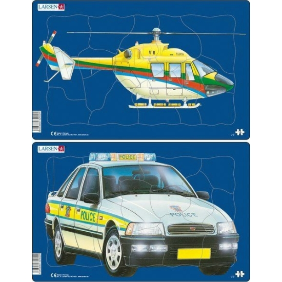 Larsen midi puzzle helikopter/teherautó_u3