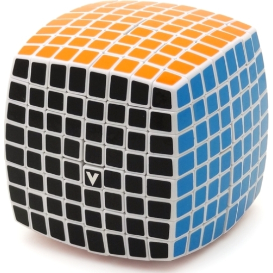 V-CUBE 8x8 versenykocka, fehér, lekerekített